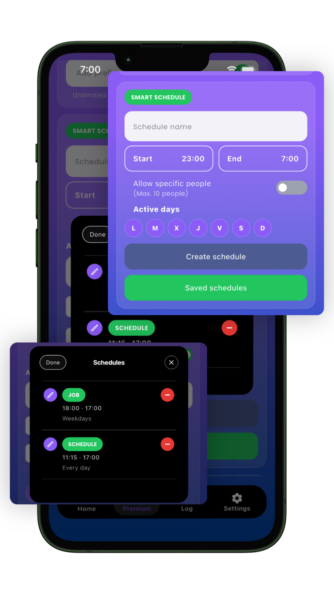 Smart schedules in BLOCall