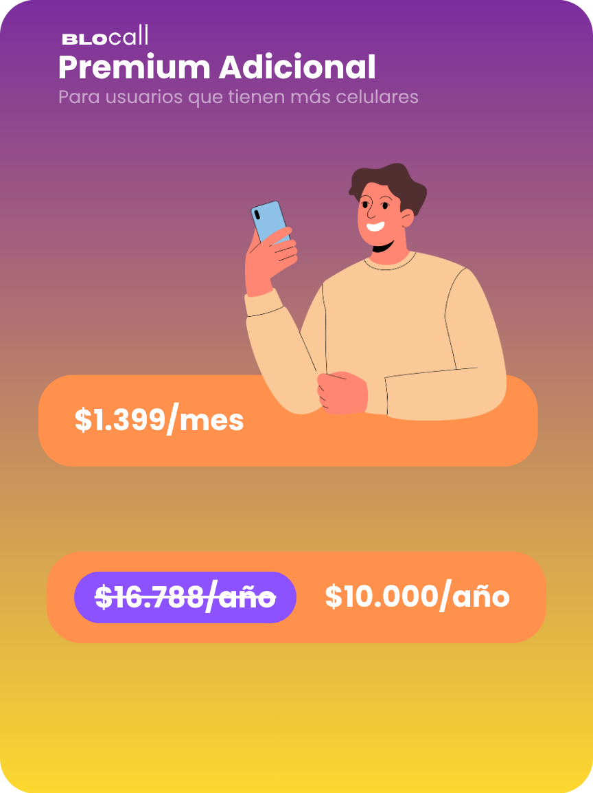 Premium adicional para usuarios con más celulares